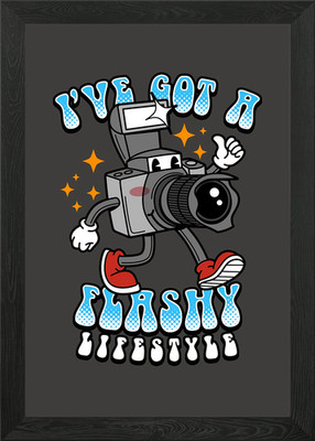 Witty Vintage Photography Camera Me Framed Wall Art Poster Canvas Print Picture