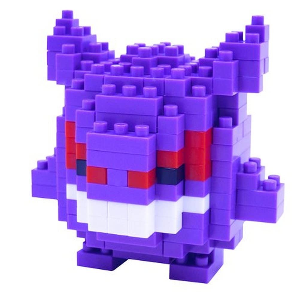 Nanoblock NBPM007 Pokemon Gengar, Colourful, Bandai