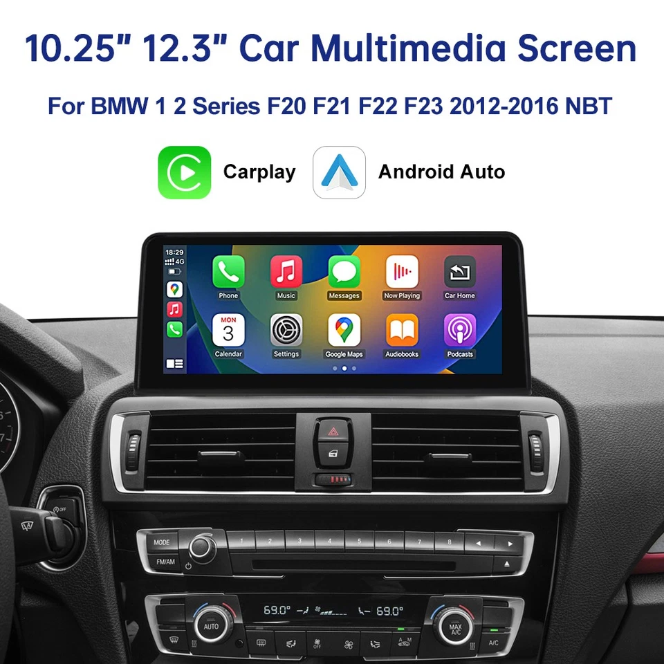 ROADTOP CarPlay Multimedia Linux Touch Screen For BMW 1 2 Series F20 F21 F22 F23 2012-16