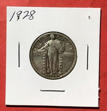 1928 US Standing Liberty SILVER Quarter!  Philadelphia  Mint! Choice VF US Coin!