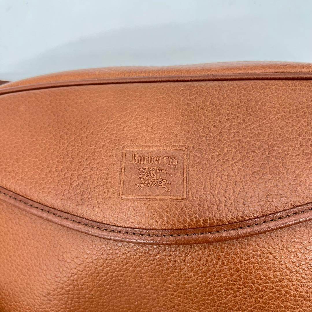 Used Authentic Burberrys Shoulder Bag Crossbody Leather Brown JAPAN 452389 thumbnail 8