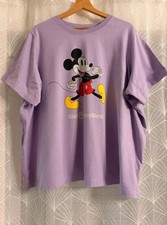 T-shirt Walt Disney World Mickey Mouse Lilas Coton Bio – Xxl / 2X Coton