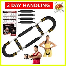 Twister Arm Trainer, 30-160 lbs Adjustable Twister Arm Chest Exerciser with 2...