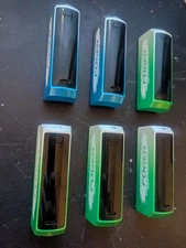 6 Foger Power Banks 4 are Green  / White and  are 2 Blue / Silver