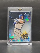 2021 Bowman Sterling Prospects Black Atomic Refractor #d/10 Garrett Mitchell