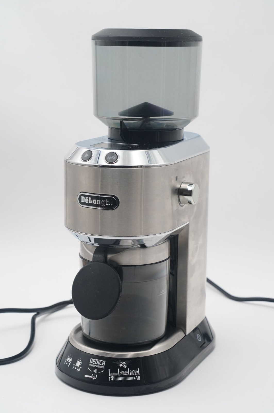 DeLonghi KG521M Dedica Coffee Grinder Stainless Steel