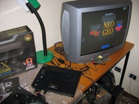 BOXED SNK NEO GEO X GOLD EDITION CONSOLE NINJA MASTER'S CARD