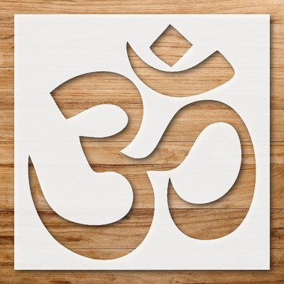 Curved Lines and Dot Symbol Spiritual Design Wall Art Stencil - StencilAir