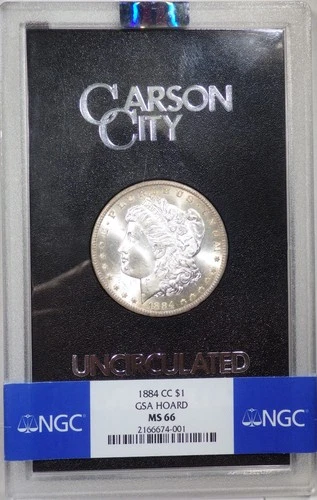 1884-CC "GSA HOARD" Morgan Silver Dollar NGC MS 66  "A Magnificent CC Dollar"