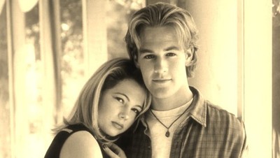 Deceased Actor James Van Der Beek Vintage Sepia Publicity Poster Photo 24x36