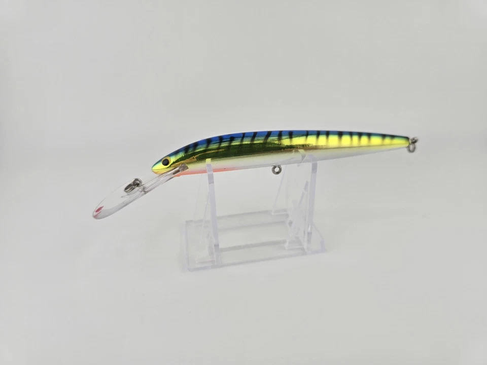 Rare Vintage Bagley #5 Bang-O-Lure In Flash Blue Chartreuse on Silver Chrome - Image 4 of 4
