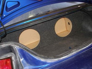 custom mustang sub box
