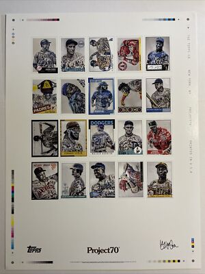 Topps Project 70 Lauren Taylor Gold Stamped Limited Ed. 18X24 Poster