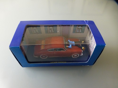 TINTIN HERGE MODEL CAR ATLAS #26 LANCIA AURELIA RED CALCULUS AFFAIR 1/43 SCALE - Picture 19 of 24