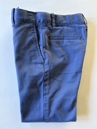 JCrew Crewcuts Boys Size 6 Pants Skinny Blue Cotton Chino W/ Adjustable Waist - Picture 12 of 19