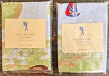 Pottery Barn Kids EXPLORER CASE Standard Pillowcase 100% Cotton Set of 2 NIP
