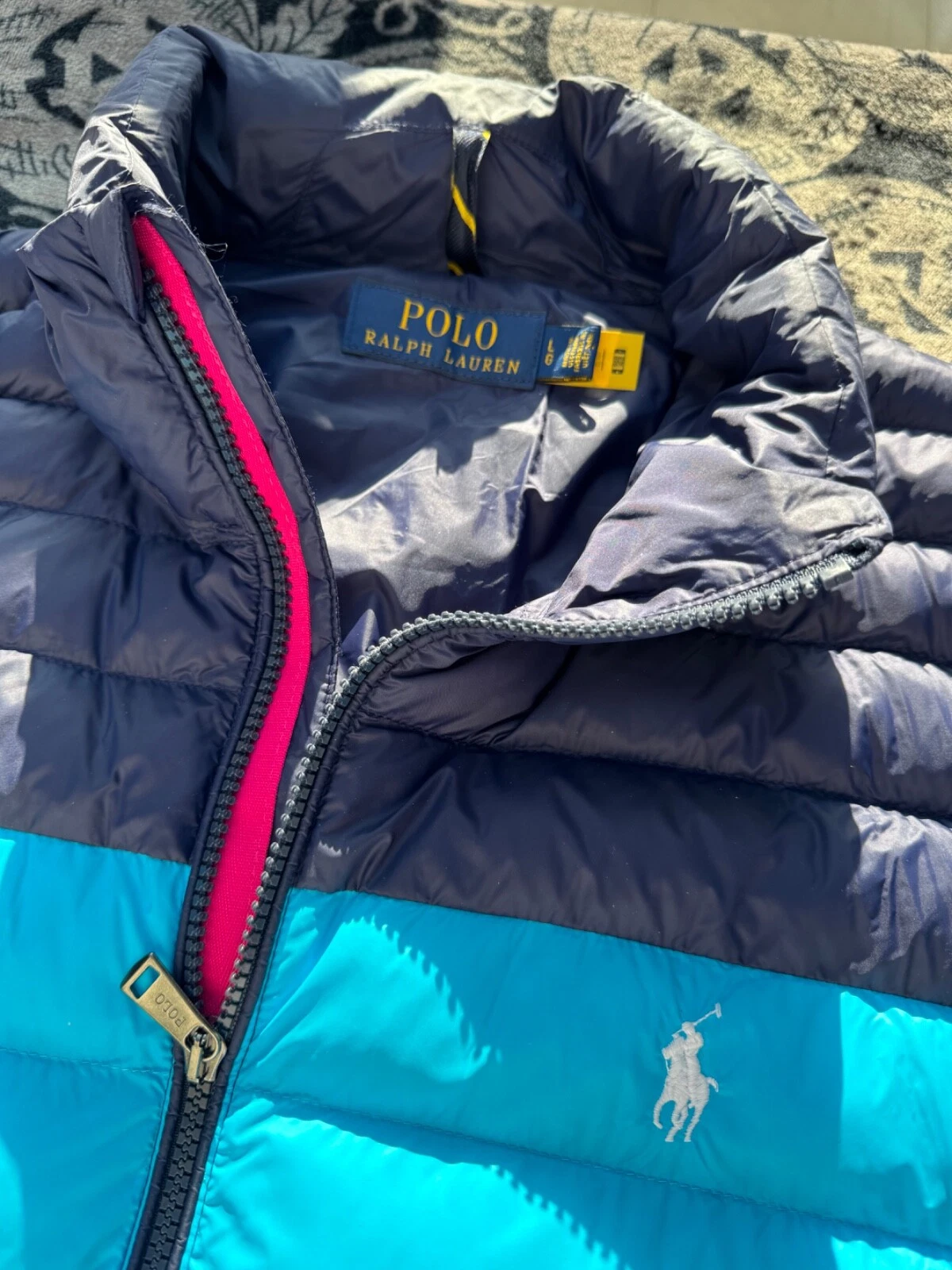 Ralph Lauren Polo Packable Jacket, Large, Coat, Lightweight, Travel, Festival