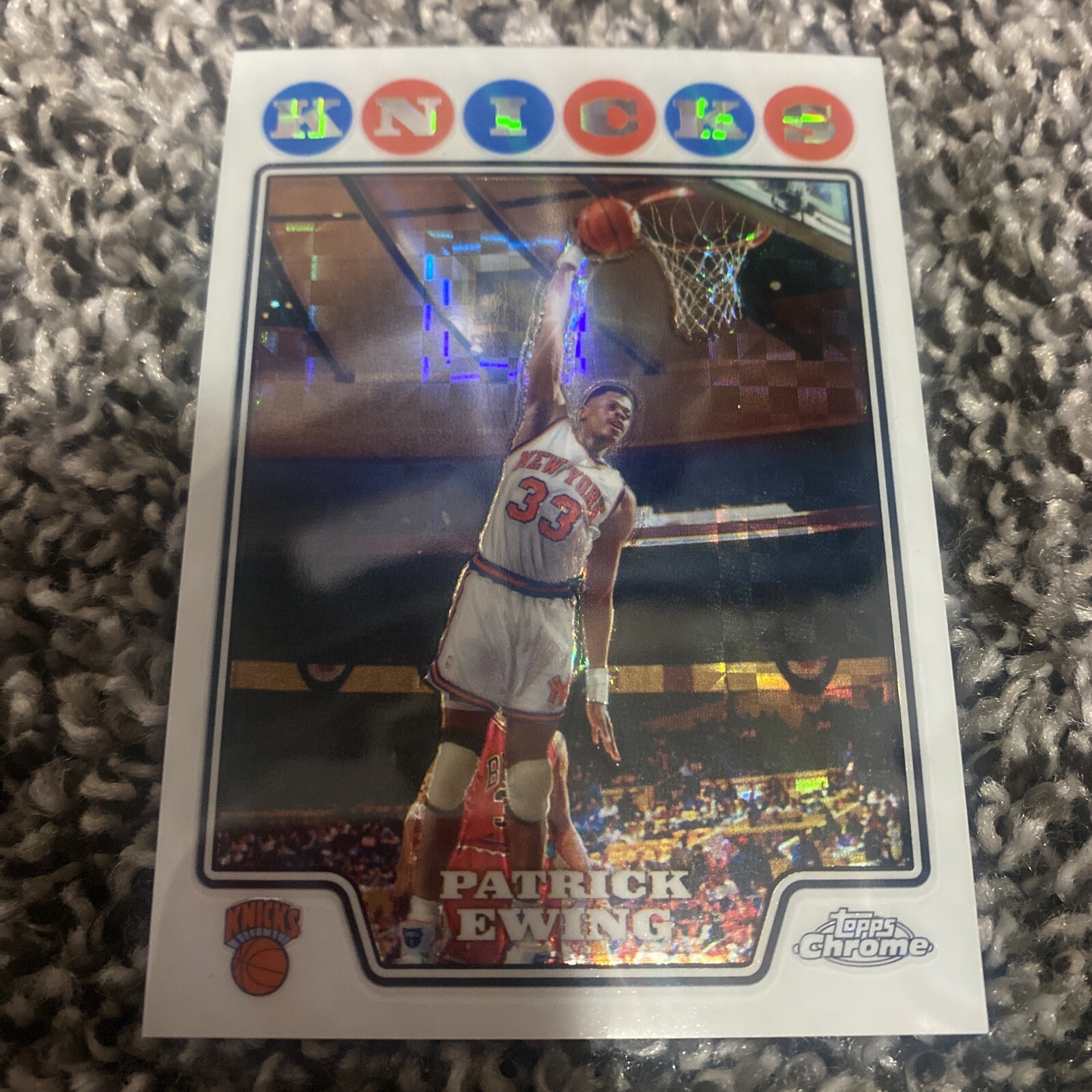 2008-09 Topps Chrome X-Fractor /288 Patrick Ewing #179 HOF
