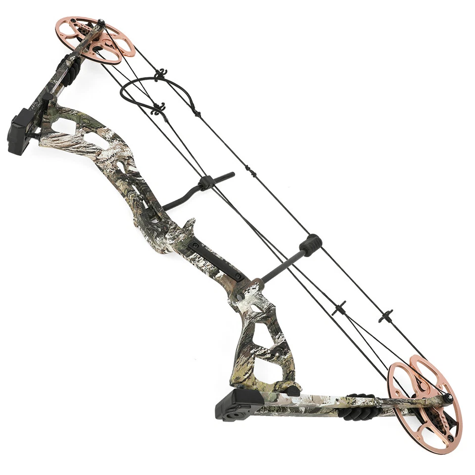 0-70lbs Adjustable Archery Compound Bow Kit 325FPS Shooting Hunting Target Adult - Image 3 of 4