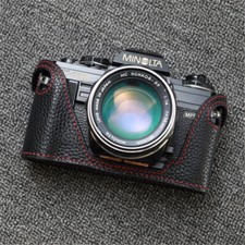 Leather Half Case for Minolta X700 X300 Camera Handmade Retro Protective Cover