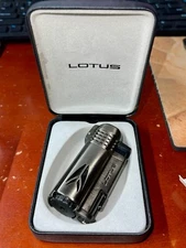 Lotus Defiant 65 Quad-Jet Cigar Lighter - L6520 Satin Gun Metal