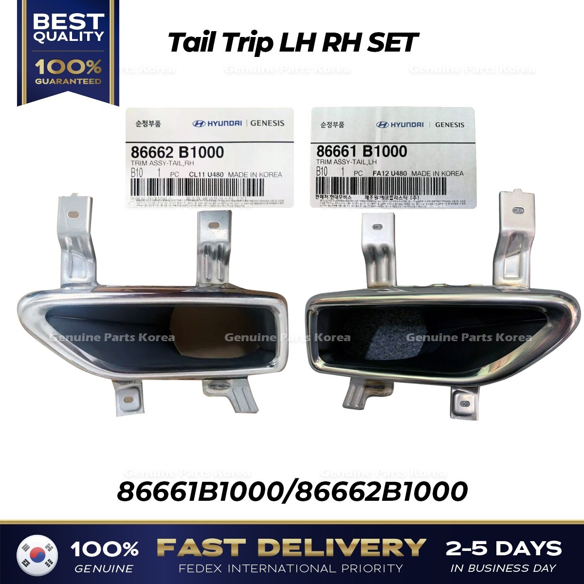 ドンペリ ⭐Genuine⭐ Tail Trip LH RH SET 86661B1000 86662B1000 for Hyundai