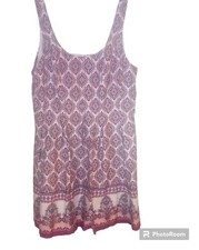 Nine West Women's Pink Fully Lined Medallion Print Dress With Pockets  Size 14