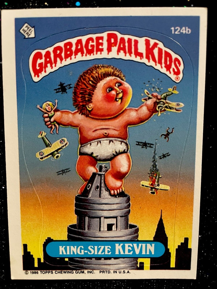 King-Size Kevin 1986 Garbage Pail Kids - Original Series 3 • 124b
