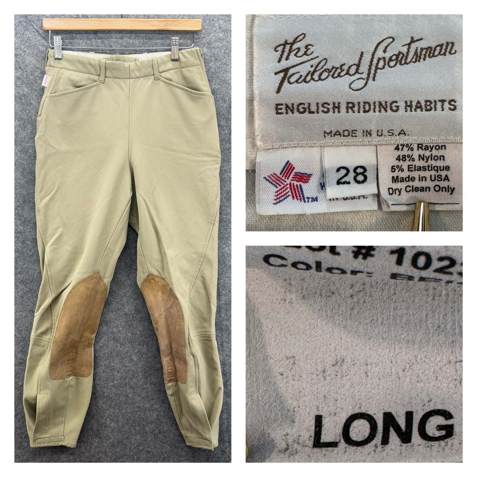 Pantalon The Tailored Sportsman English Riding Habits Femme 28 Long Supreme Hunter