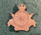 WW1 Army Cyclist Corps 1916 ECONOMY ISSUE Non-Voided Cap Badge - (Cyclists) R99