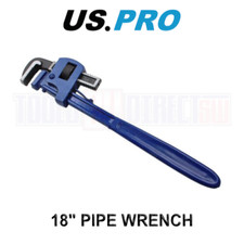 US PRO Tools 18" Pipe Wrench Stilsons Plumbing Water Pump Monkey Pipe Wrench 