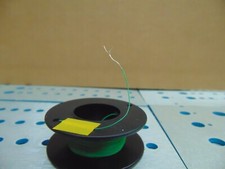 100 feet 32 AWG Stranded Silver Plated Copper PTFE Wire Green SPC USA .30mm OD