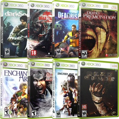 Replacement Xbox 360 D-E Covers & Cases New NO GAME OR MANUAL!!