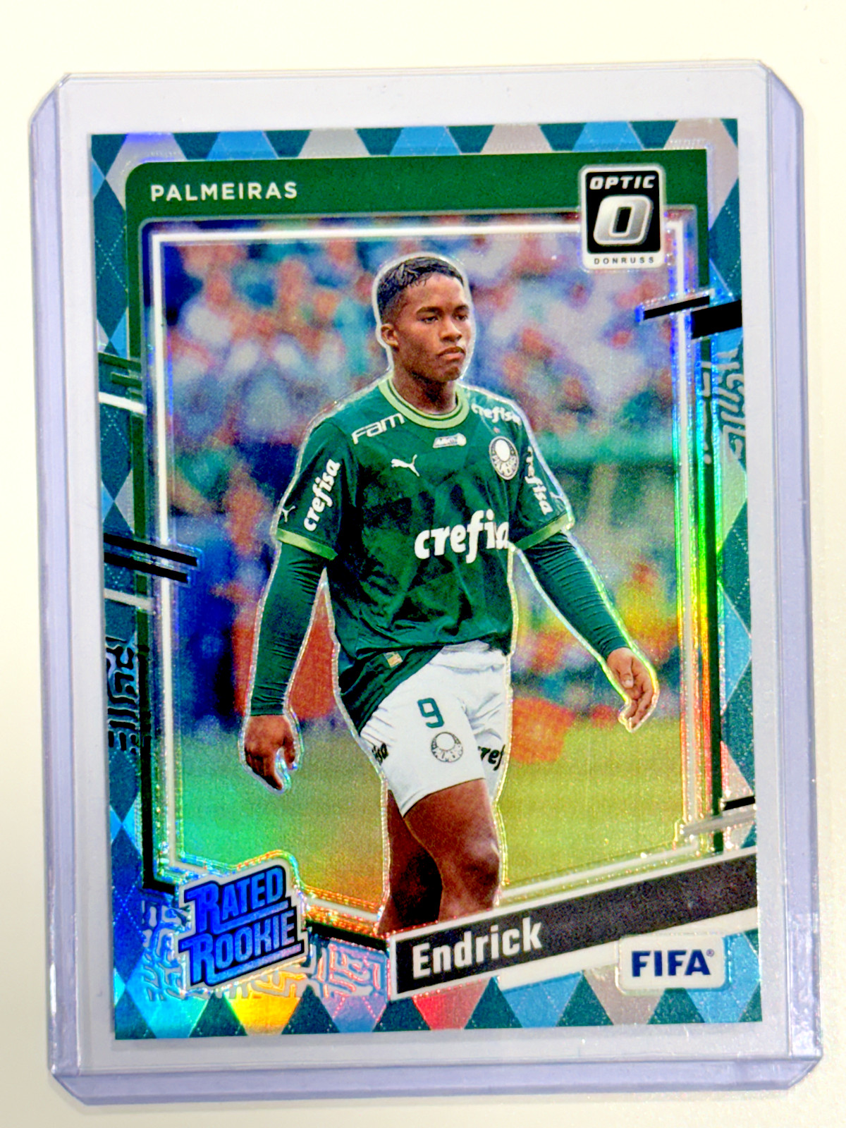 2023-24 Panini Donruss Optic FIFA Endrick #176 RC Rated Rookie Argyle SP