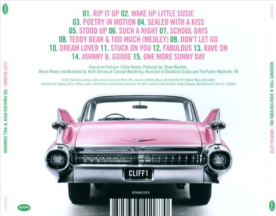 CLIFF RICHARD - THE FABULOUS ROCK 'N' ROLL SONGBOOK NEW CD
