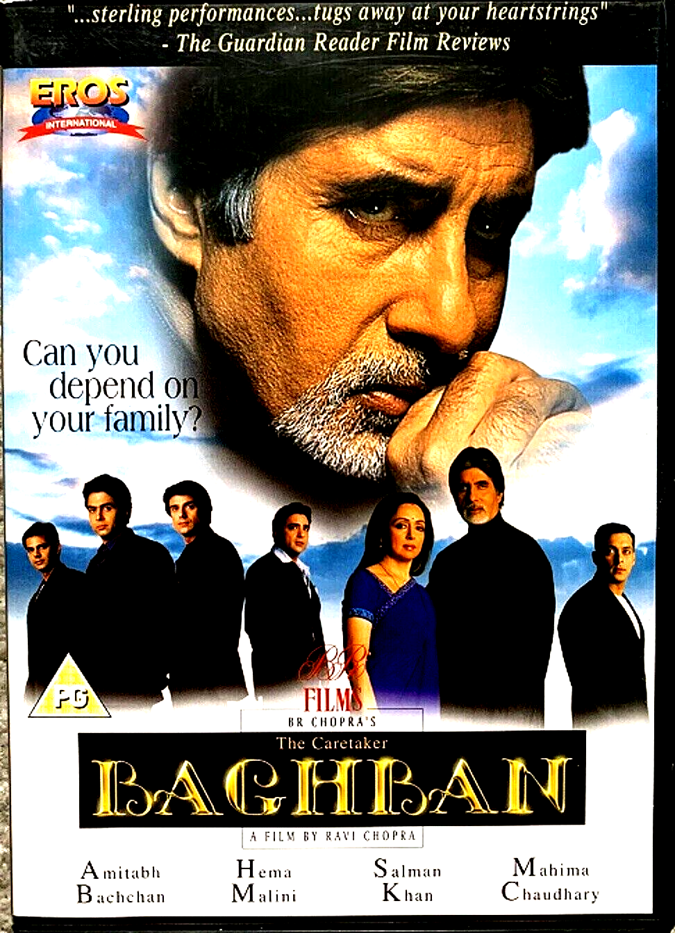 BAGHBAN - Amitabh Bachchan, Hema Malini  - Classic Bollywood DVD - ENGLISH SUBS