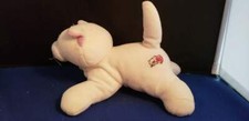 Tonka White Puppy Plush Dog Stuffed Animal Cute 8"L Rare 