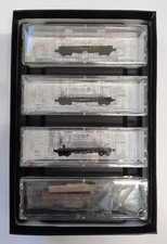 99400034 : Pack de 4 wagons  plats avec chargement Z 1/220