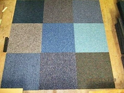 RHINOS AUTOSTYLING 20 x Random Colours Carpet Tiles 5m2 Heavy Duty Commercial Premium Garage Porch