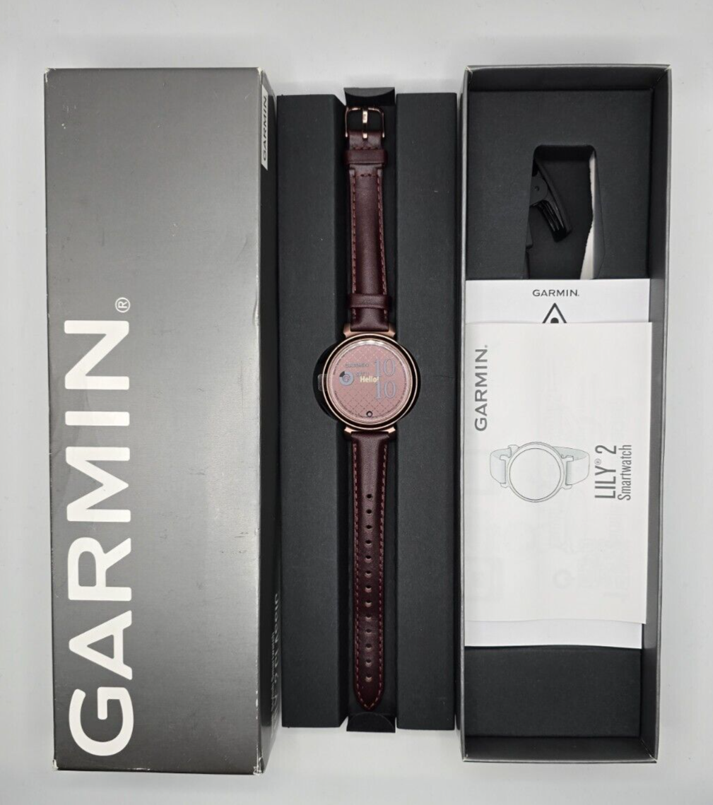 Garmin Lily 2 Classic Women Stylish Small Smartwatch Fitness Dark Bronze