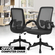 Set of 2 Black High-Back Mesh Conference Desk Chair Ergonomic Computer Task Seat