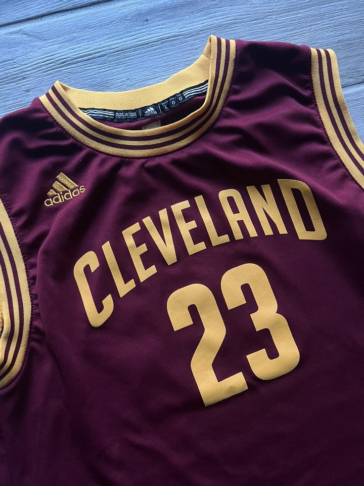 VTG Adidas NBA Lebron James Cleveland Cavaliers #23 Jersey Boys Youth Large - Image 4 of 4