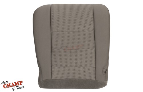 2008-2010 Ford F350 XLT FX4-Driver Side Bottom Replacement Cloth Seat Cover Gray
