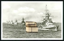 Foto AK - Flottenparade Schlachtkreuzer Panzerschiffe - Deutsche Kriegsschiffe