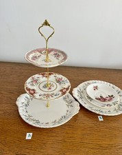 Beautiful Vintage 3 Tier cake stand, The Largest Plate Is Royal Albert