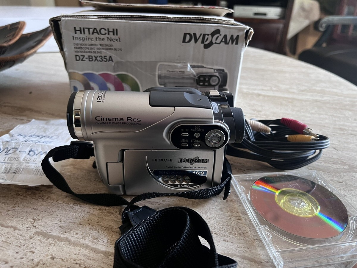 Hitachi DZ-BX35A DVD Camcorder Cinema Res 1200X Digital Zoom | eBay