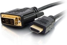 DMI to DVI-D 24 1 Cable Male/Male Gold Plated HD 1080p Monitor Adapter 6.6FT