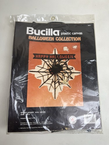 Bucilla Halloween Kollektion gruselige Spinne Kunststoff Leinwand Wanddeko Kit