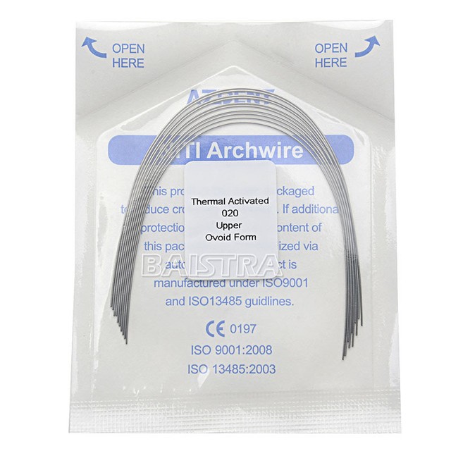 Dental Use Orthodontic Arch Wires Thermally Activate Nitinol NITI Round