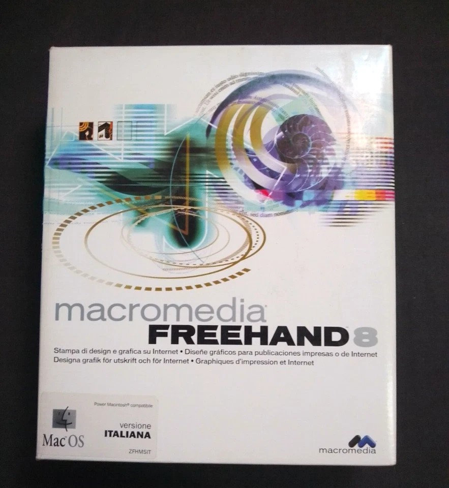 Macromedia FreeHand 8 Software Progettazione Grafica Apple Mac OS CD Italiano - Immagine 2 di 4